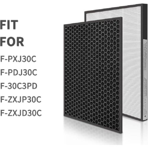 Hepa and Active Carbon Filter for Panasonic F-PBJ30ARD F-PXJ30C F-PDJ30C F-30C3PD