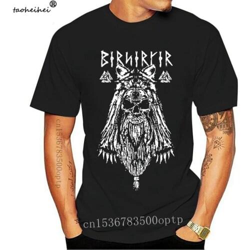 Viking Berserker Stylish T Shirts Mens Round Neck Short Sleeve Clothes New Vintage Cotton Adult Tshirt Sales Tees Vikings Odin