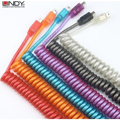 LINDY Cable Wire for Mechanical Keyboard 2M for GH60 GK61 SK61 SK64 Poker 2 USB Mini Micro Type C Port Gaming