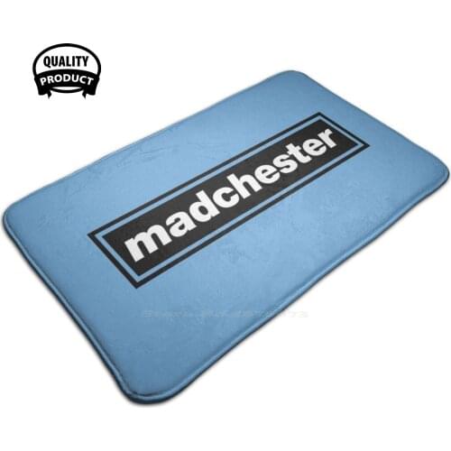 Madchester' Inspired Design Door Mat Foot Pad Home Rug Madchester Indie Music City Man City City Mcfc Liam Gallagher Gallaghers