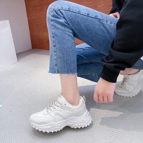 Women Sneakers 2021 Autumn Breathable Sport Shoes Women Increase Casual Shoes Women Fashion Durian Sole Design Zapatillas Mujer