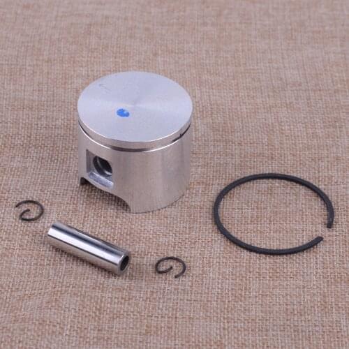 LETAOSK Silver 46mm Piston And Pin Ring Circlips Cylinder Gasket Set Fit For Husqvarna 55 55 Rancher Chainsaw #503 60 81-71