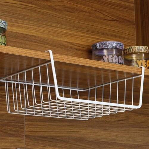 Multifunctional Home Storage Basket Kitchen Storage Rack Under Cabinet Storage Shelf Basket Wire Rack Organizer Storage