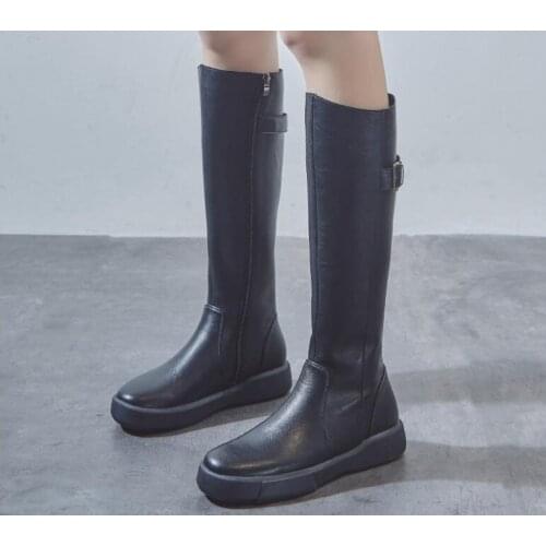 New wram classic sexy high-heeled elegant fashion pu shose cancise pumps winter Soft and comfortable wedges women boots shoes