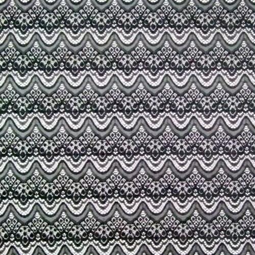 New Arrival 1Yard length 1.5m width wave&water drop black Guipure exquisite lace fabric for skirt dress wedding