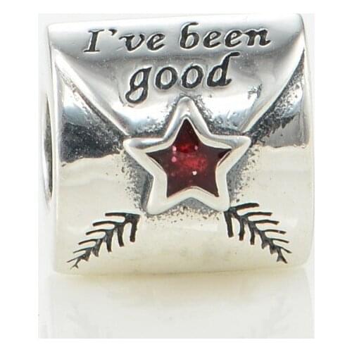 New arrival Original 925 sterling silver charms star snata gift thread beads Suitable for Brand Style Charm Bracelets LW451
