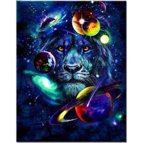 New Arrivals DIY Full Round/Square Diamond Painting Planet & Lion 3D Embroidery Cross Stitch Rhinestone Mosaic Home Decor Y971