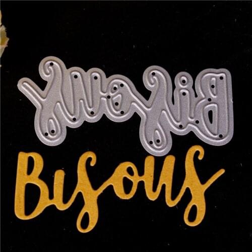 New French text word Metal cutting dies cut die mold 2019 Scrapbook paper craft knife mould blade punch stencils dies