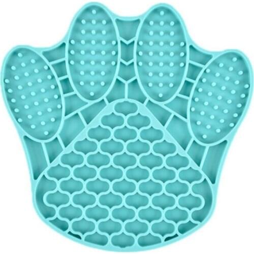 New Pet Cat And Dog Licking Tray Slow Food Pad Paw-print Flower-shaped Fish-shaped Pet Supplies Accessories