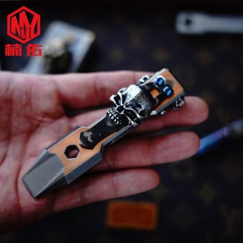 EDC Titanium Alloy Copper Outdoor Survival Portable Self-Defense Bottle Opener Multifunctional Mini Tool