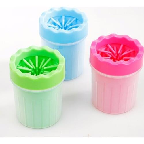 Pet Supplies Foot Washing Cup Claw Washing Cup Foot-Washing Machine Cleaning Soft Silicone Brush Cat Dog Pet Cleaner Pets