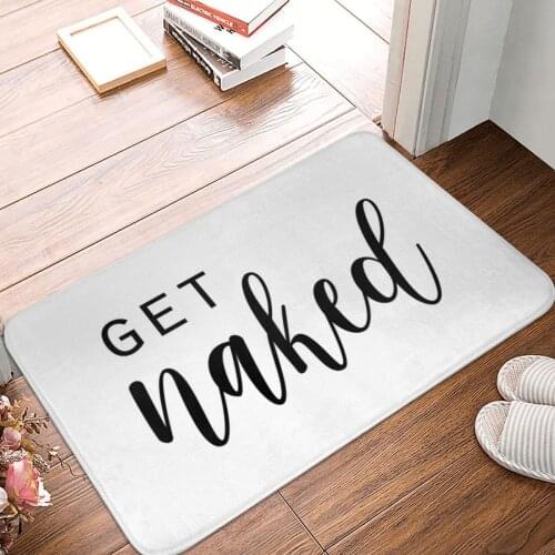 Get Naked Doormat Carpet Mat Rug Polyester Anti-slip Floor Decor Bath Bathroom Kitchen Bedroom 40x60