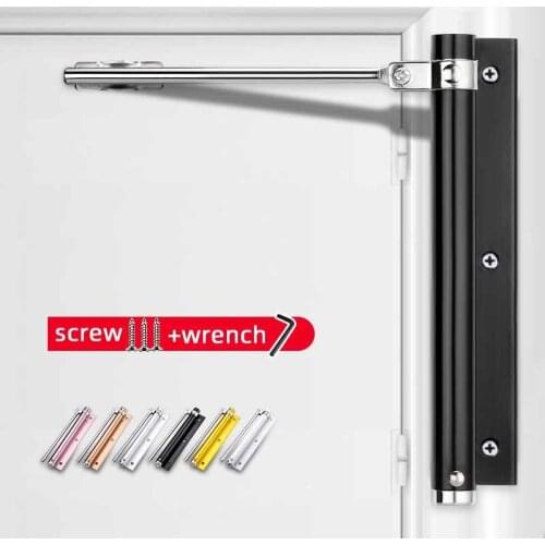Adjustable Door Closer,Large Automatic Alloy Door Closer,Spring Automatic Door Closing Device,Suitable For Many Types Of Door
