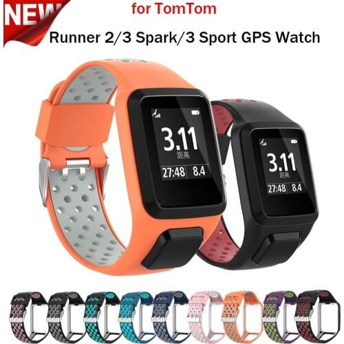 Strap For TomTom Runner 2 3 Spark Plug 3 GPS 3 Sports Replacement Wrist Band Tom 2 3 Series Silicone Smart Accessories Bracelet