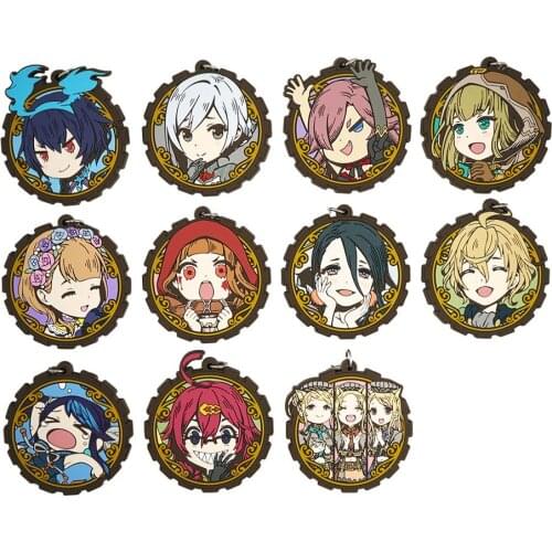 SINoAlice Game Keychain Alice Cinderella Snow White Hansel Gretel Dorothy Red Riding Hood Rubber Keychain