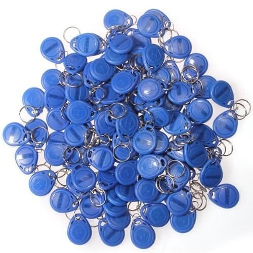 SOSW-100 x Key Badge Proximite RFID 125Khz ABS Blue Security for Home