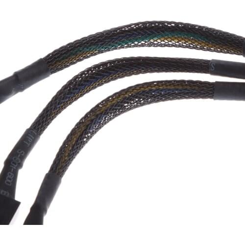 15cm 4 pin PMW Fan Y Splitter Black Sleeved Extension Cord 1 to 3 Fan Wire