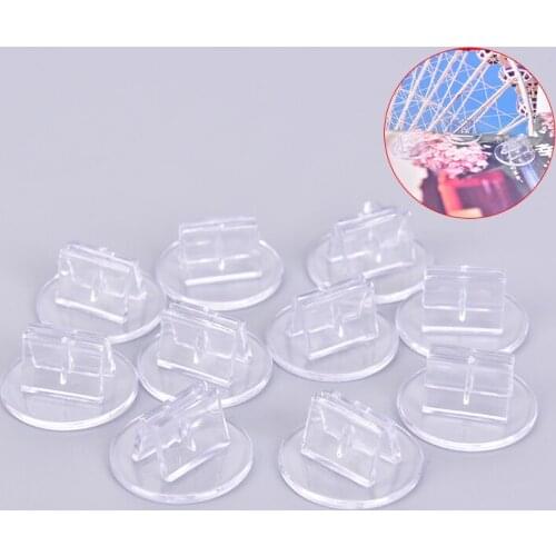 10 Pieces Plastic Cards Stand Unique Transparent Fixed Props for 2mm Paper Board Games Cards