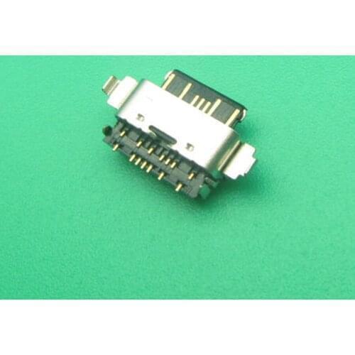 100pcs/lot For Nokia X6 TA-1099 Micro USB DC Jack charger Connector dock Charging port socket female plug