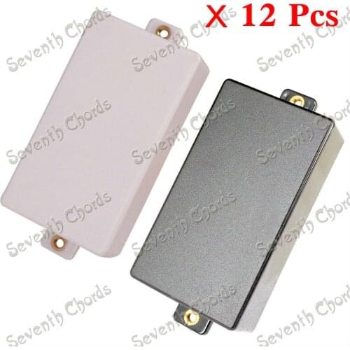 12 Pcs 2 Colors Closed Seal Type No Hole Electric Guitar Pickup Humbucker Covers /Lid/Shell/Top With 2 Screw hole