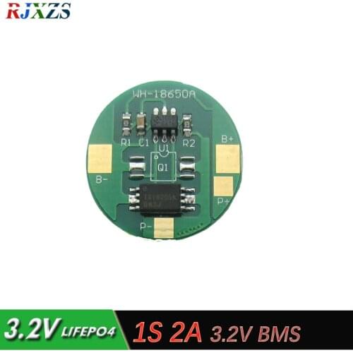 1S 2A 3.6V LiFePO4 BMS/PCM/PCB battery protection circuit board for 1 Packs 18650 Battery Cell