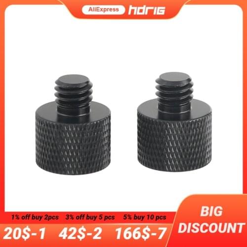 HDRiG 3/8"-16 Male To 5/8"-27 Female Mic Stand Adapter For standard microphone stands Photo Studio 2PCS