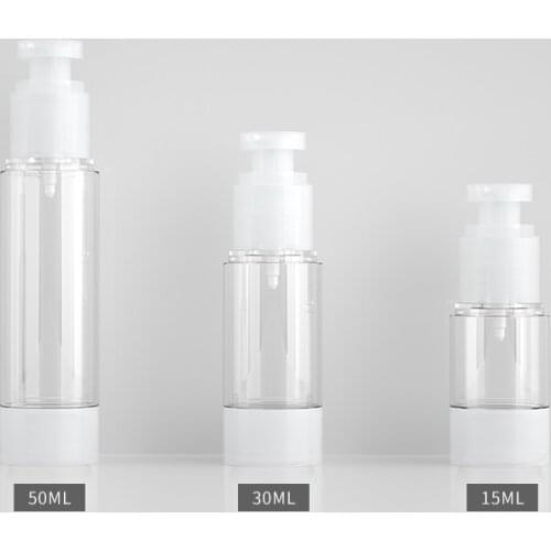 30pcs 15ml 30ml 50ml Empty Travel Mini Shampoo Shower Gel Liquid soapgel airless bottle,cosmetic container