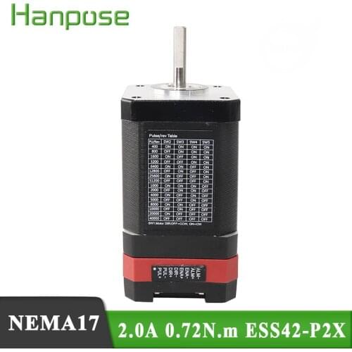 5pcs ESS42-P2X-60MM Closed loop Integrated Stepper servo motor with driver 0.72N.m 2.0A Servo-stepper motor & drive Hybrid