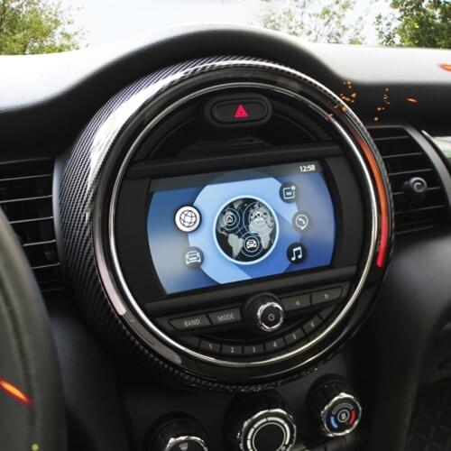 Auto Center Console Dashboard 6.5 Inch Navigation Decorative Cover For MINI COOPER F55 F56 F57 Accessories Interior Car Sticker