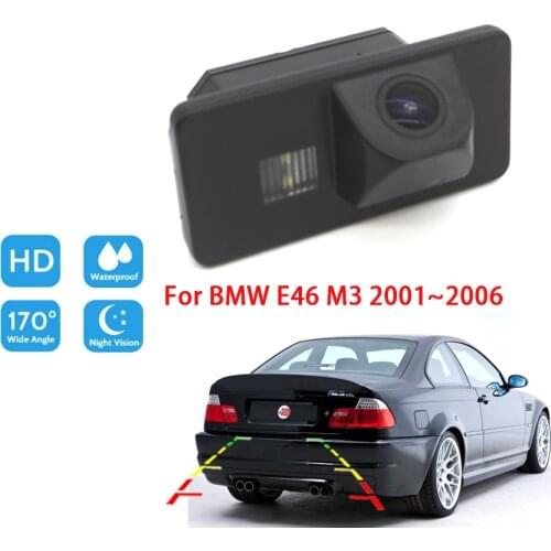 Car Rear View BackUp Reverse Parking Camera For BMW E46 M3 2001 2002 2003 2004 2005 2006 Night Vision HD Waterproof High Quality