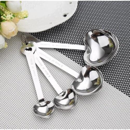 Free shipping 200 set/800pcs Love Beyond Measure Heart shaped Measuring Spoons+wedding favors gifts SN343
