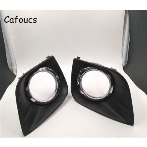 Cafoucs For Toyota Land Cruiser Prado FJ150 2010 2011 2012 2013 2014 Fog Light Cover Front Fog Lamp Hood