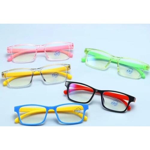 Korean Childrens Glasses Rubber Frames Boys Girls Eyeglasses frame for Babies Anti Radiation Blue light Filter Eyewear Classic