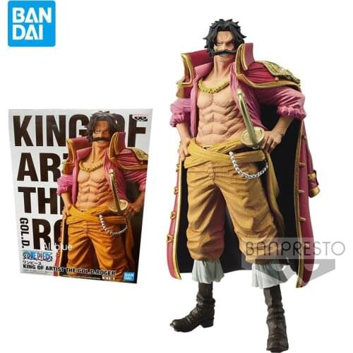 23CM Original Banpresto One Piece Gol D Roger Artist Collection Model Action Anime Figure Toys for Boys