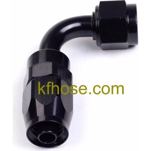 Integrated AN aluminum high quality oil tight AN8 90 Degree swivel fuel cooler hose end fittings