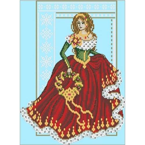 Mrs. Claus patterns counted 11CT 14CT 18CT Cross Stitch Set DIY Cross-stitch Kits Embroidery Needlework Home Decor