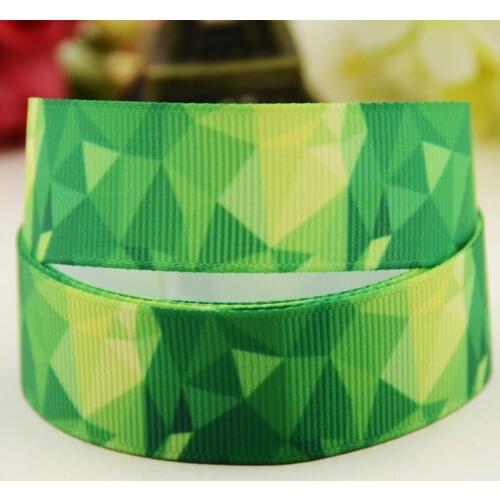 22mm 25mm 38mm 75mm Geometry cartoon printed Grosgrain Ribbon party decoration 10 Yards X-03716