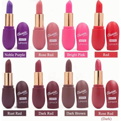 Lipsticks Matte Waterproof Velvet Lip Stick 18 Colors Sexy Red Brown Pigments Matte Lipsticks