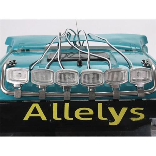 Metal Car Roof Spotlight LED Light DIY Modification Part for 1/14 1/14 Tamiya TGX26.540 MAN RC Tractor Truck