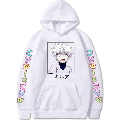 2021 New Hunter X Hunter Hoodie Print Killua Leorio Kurapika Gon Hisoka Sweatshirt Pullover Hooded men women Hoodies Clothes