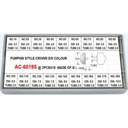 New Watch Crown Pumpkin or Pendent Type Choice Sizes Crowns Steel Silver/Gold Repairs