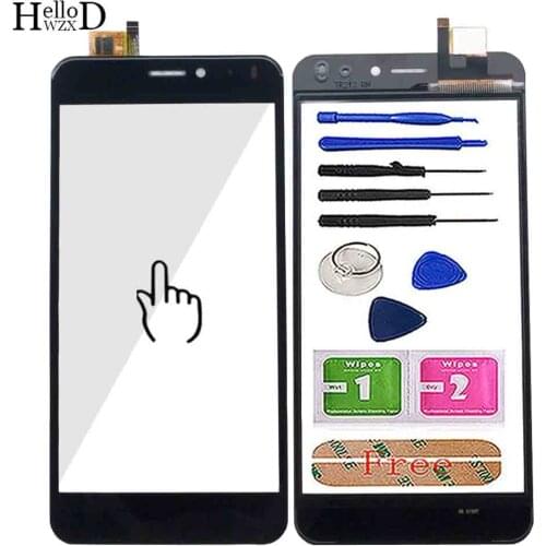 5.0'' Mobile Touch Screen For Vertex Impress Lion 4G Touch Screen Digitizer Panel Front Glass Sensor Lens Tools 3M Glue
