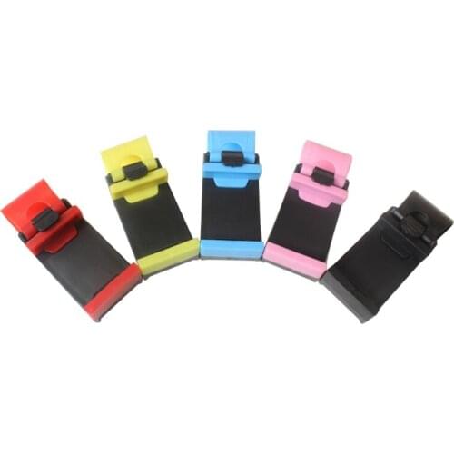 Stable Portable Steering Wheel Phone Holder Mount Clip Hands Free Mobile Phone