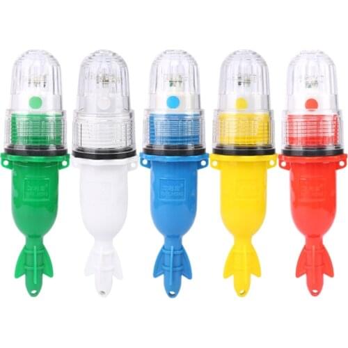LED Underwater Fishing Light Portable Automatic Light-operated Waterproof Monochromatic Flashing Lamp Lures Fish Shrimp