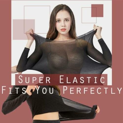 Winter Sexy Warmer Thicken Thermal Underwear Women Solid Top Bottom Set Long Sleeve Seamless Elastic Female Thermal Inner Wear