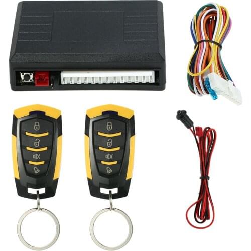 Universal Car Door Lock Keyless Entry with Trunk Release Button Remote Central Locking Kit