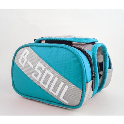 Bicycle Bag Double Pouch Cycling For Cell Phone Front Head Top Tube Bike Travel Bags Bike Accessories Outdoor Riding Bag