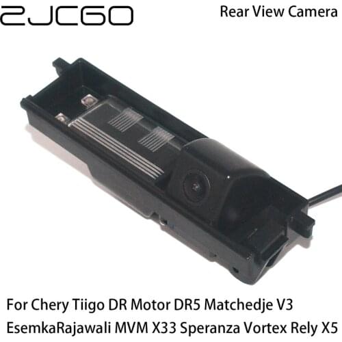ZJCGO Car Rear View Reverse Back Up Parking Camera for Chery Tiigo DR Motor DR5 Matchedje V3 Esemka Rajawali MVM X33 Speranza