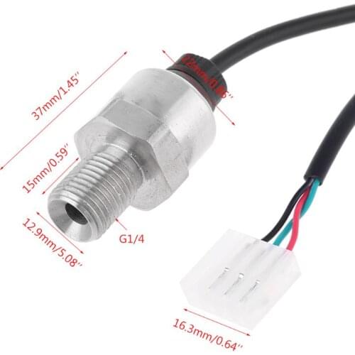 0-0.8Mpa G1/4 Pressure Transmitter Transducer Sensor Inoput 5V Output 0.5-4.5VDC