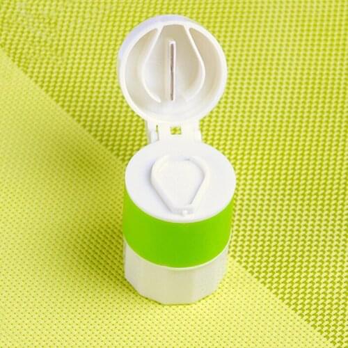 1pc Pill Crusher Grinder Splitter Divider Cutter Storage Case Plastic Container Box Combined Pill Cutter